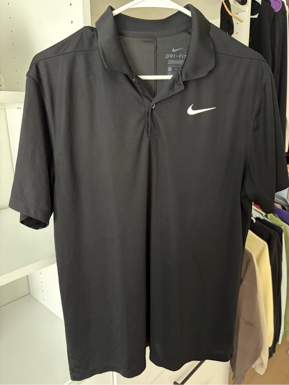 Nike Dri-FIT Black Men's Golf Polo Shirt
